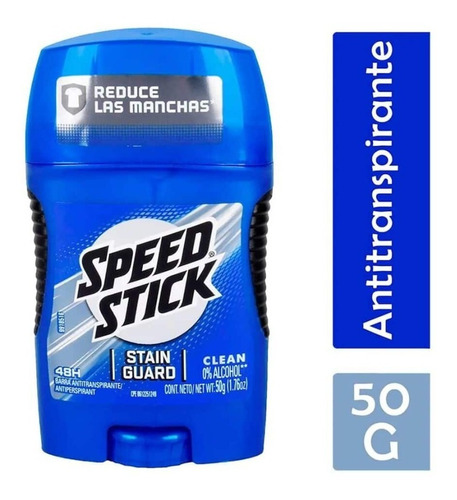 Barra Antitranspirante Speed Stick Clean Para Caballero 50g 