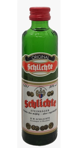 Miniatura Ginebra Schlichte Steinhager Original 40 Ml