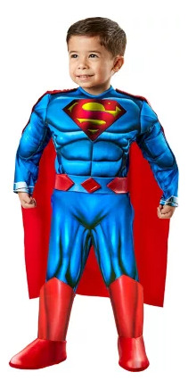 Disfraz De Superman Deluxe Para Niño Importado 