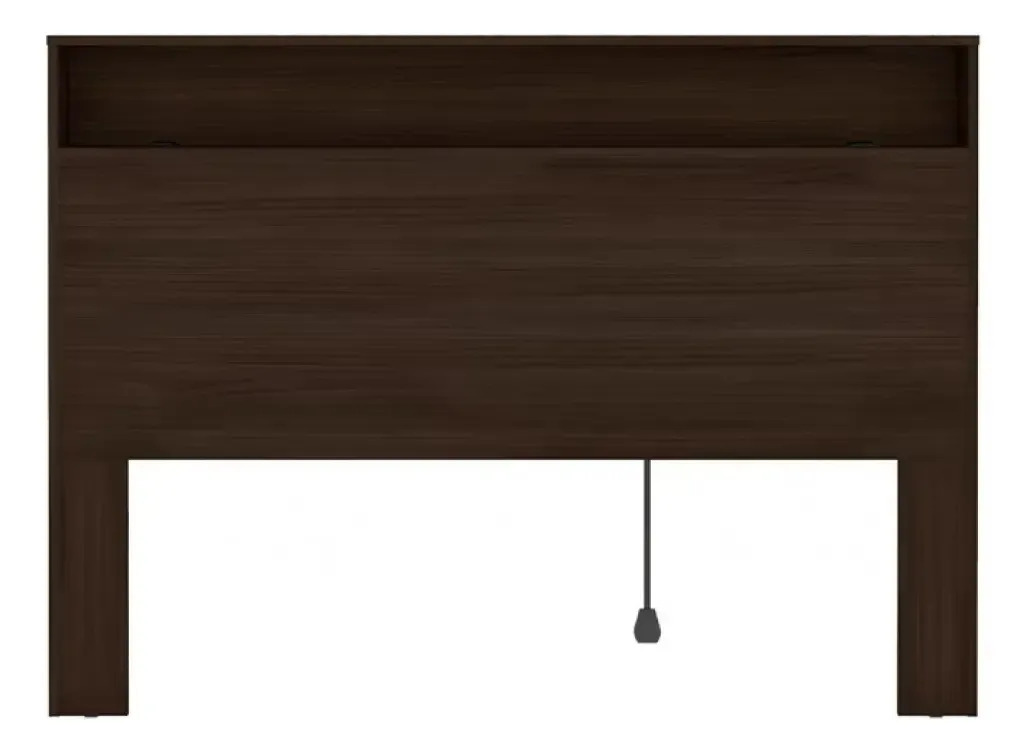 Cabeceira Para Cama Box Casal Bartira Versatti Com Tomada Cor Café