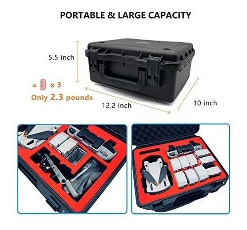 Imagen 4 de 6 de Estuche Rigido Para Mavic Mini 3, Dji Mini 3 Dji Mini 3 Pro