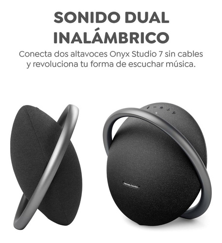 Bocina Harman Kardon Onyx Studio 7 portátil con bluetooth black 127V - Excelente (Reacondicionado)