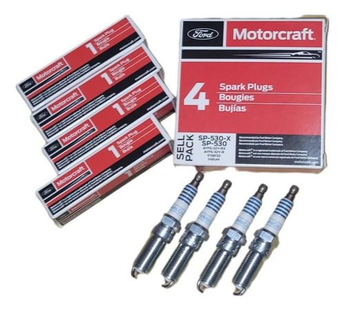 Juego Bujias Iridio Ford Ranger Mondeo S-max Duratec 2.3 2.5