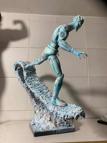Homem De Gelo Xmen Marvel Icons Iceman Custom 30cm Leia Anún (Recondicionado)