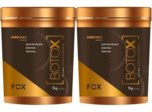 02 Btx Ultra Condicionante Com Queratina Fox Gloss 1kg