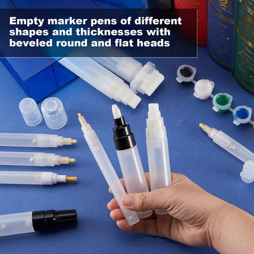 10 Rotuladores De Pintura Rellenables Vacíos, Rotuladores