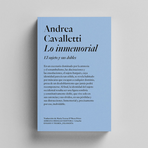Lo Inmemorial - Andrea Cavalletti