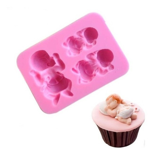 Molde De Silicona Fondant Bebes