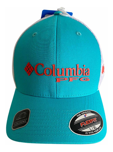 Gorra Azul Columbia Unisex Pfg Mesh Ball Cap Talla L-xl.