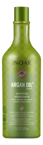 Kit Inoar Argan Oil Shampoo 1l + Argan Oil 7ml