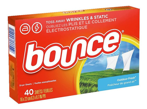 Hojas Para Secadora Con Suavizante De Telas Bounce 40un