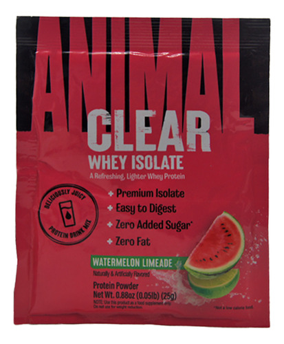 Animal Clear Whey Isolate Tres Servicios Diferente Sabor Sabor Kit