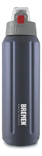 Termo Deportivo Botella Térmica 600ml Acero Inox Bremen 7296 Color Azul