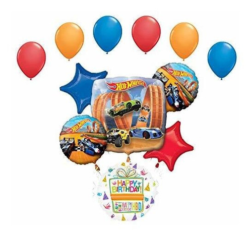 Globos De Fiesta Infantil Mayflower Hot Wheels Party Supplie