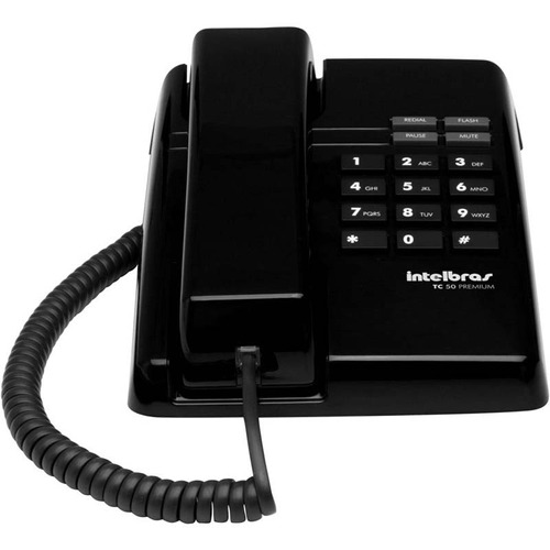 Telefone Com Fio Tc50 Premium Preto Intelbras