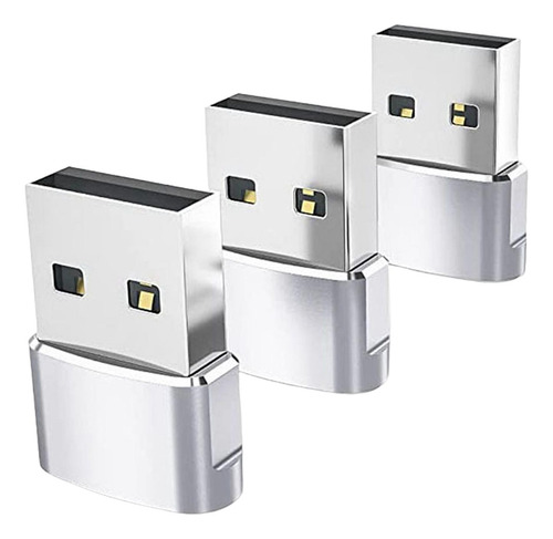 3 Convertidor Rápido De Enchufe Adaptador Tipo.1 A Usb