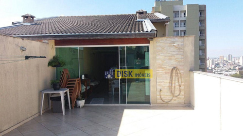 Imagem 17 de 22 de Cobertura Sem Condominio Com 4 Dormitórios, 180 M² - Venda Por R$ 1.017.000 Ou Aluguel Por R$ 7.500/mês - Campestre - Santo André/sp - Co0084