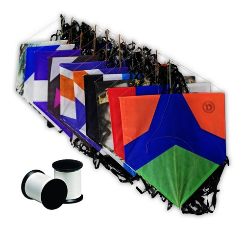 Kit para el Día del Niño con 10 cometas con Rabiola, Can, Line