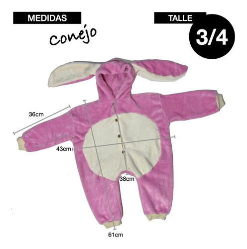 Imagen 3 de 10 de Pijama Disfraz Animales Niños Unisex Mameluco
