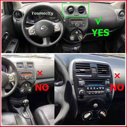 Auto Radio Estéreo Android Gps Carplay Para Nissan Versa March 10-13