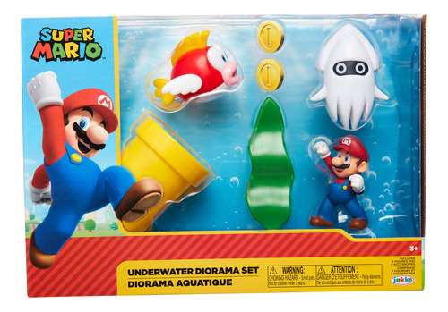 Playset Nintendo Super Mario Bros Diorama Oceano