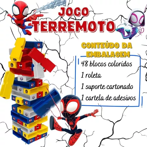 Jogo Terremoto - Spidey - Mary Toys Brinquedos