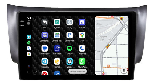 Central Multimidia Sentra 15/19 9p Carplay 2gb 64gb Android