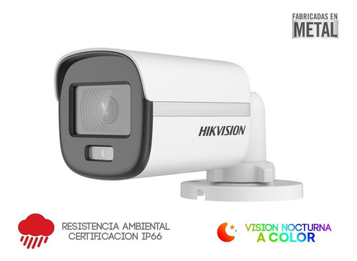 Imagen 3 de 5 de Kit Circuito Cerrado 5 Cámaras Hikvision 2mp 1tb Color Noche