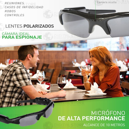 Camara Espia Oculta En Anteojo Mini Seguridad Vigilancia Dvr