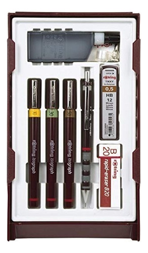 Rotring S0699370 Isograph Gráfico Técnico Plumas, Set, 3-pen