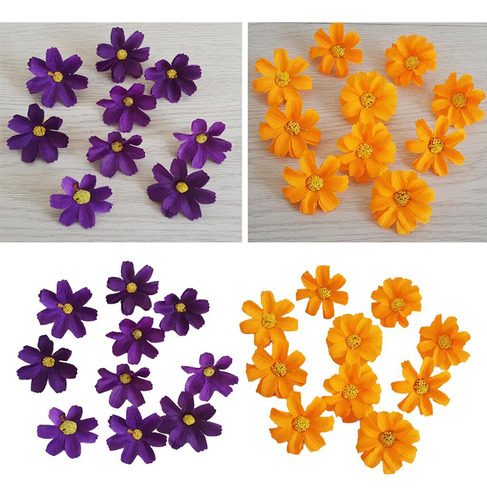 20pcs Artificial Flowers Faux Flower Heads Diy Craft