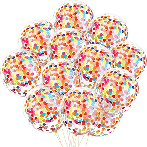 Globos De Confeti Multicolor De 12.0 in. Marca Pyle