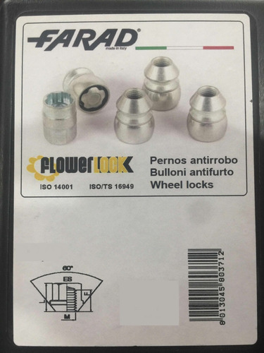 Antirrobo Chevrolet S10 Farad Italy Giratoria Flowerlock