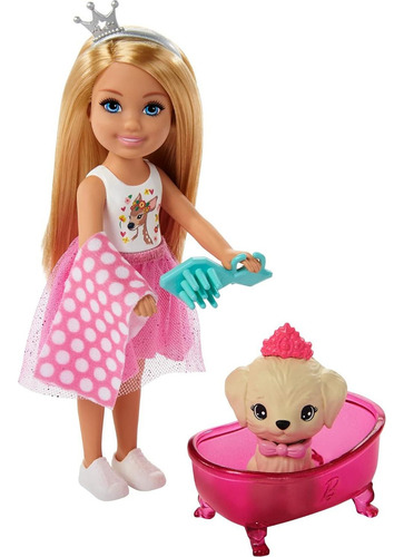 Castillo De Mascotas Chelsea Barbie Con 4 Mascotas Y