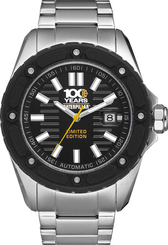 Reloj Caterpillar Hombre Shockmaster 100 Años Sts714811121 Silver Negro Negro