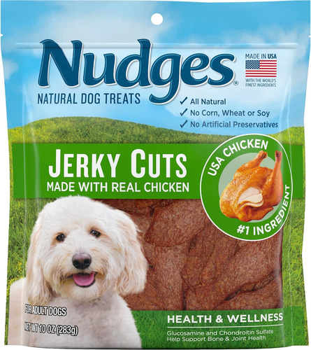 Blue Buffalo Dog Nudges Jerky Chicken (paquete De 6), 10 Onz