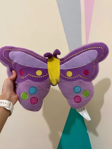 Almohada infantil de mariposa para cumpleaños número 9, 16 x 16 pulgadas,  multicolor