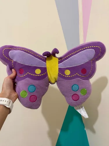 Almohada infantil de mariposa para cumpleaños número 9, 16 x 16 pulgadas,  multicolor