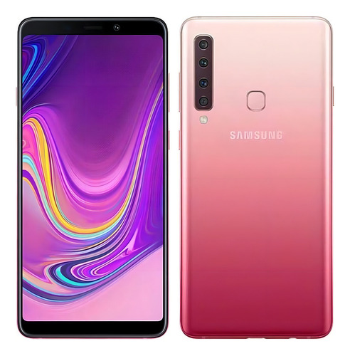Samsung Galaxy A9 (2018) Dual SIM 128 GB rosa-chiclete 6 GB RAM - Aceitável (Recondicionado)