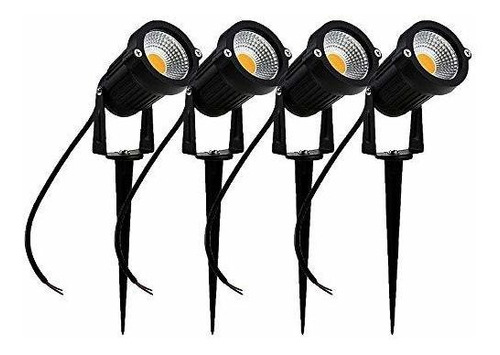 Foco Jardín Led 5w Cob Cálido X4