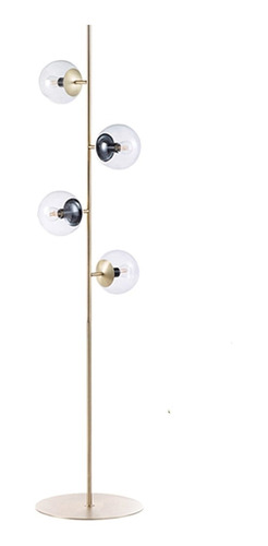 Lampara De Pie Orbit 4 Luce 160 Cms Perfecta Bronce Vertical