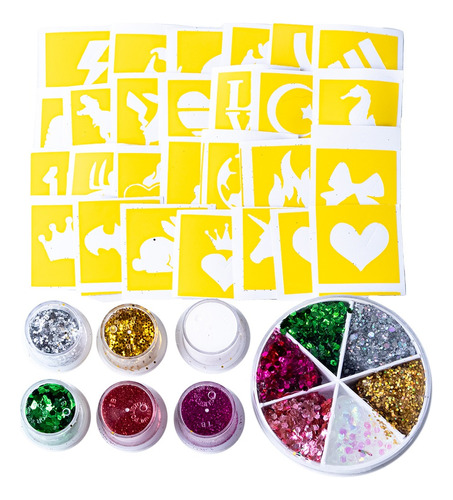 Party Box Glitter Tatoo Ideal Fiestas