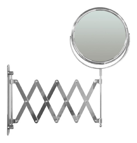 Espejo Extensible De Metal Para Baño 18cm Aumento X5 E1382