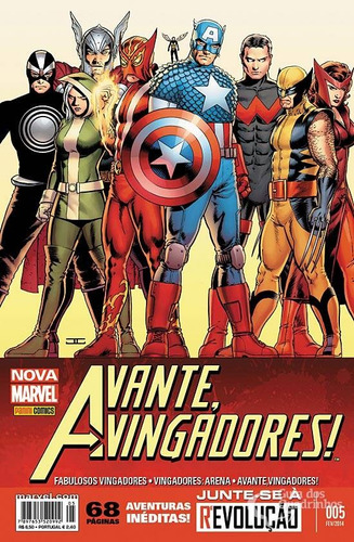 Avante, Vingadores! 2ª Série - 20 Revistas - R$ 8,00 Cada (Usado)