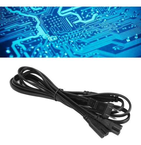 Cable De Alimentación Con Divisor En Y Polarizado Dual Iec32