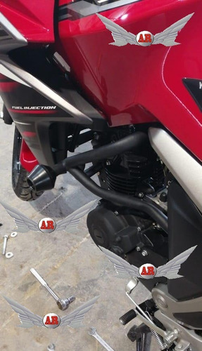 Imagen 3 de 7 de Defensa De Motor Con Slider Ira Yamaha Fz Fi 2.0 Negro A R