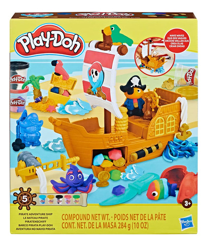 Play Doh Aventura Pirata No Navio F7370