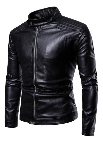 Chaqueta Polar Moderna Leather Plus Para Hombre, Chaqueta De