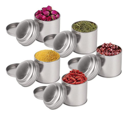 Latas De Té De 6 Piezas Con Tapas Herméticas, Lata