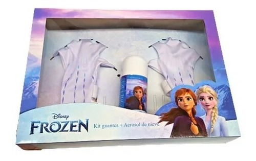 Frozen Kit Guantes Con Aerosol De Nieve